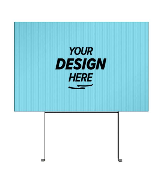 Small Corrugated Yard Sign - Full Color - 2 Sides