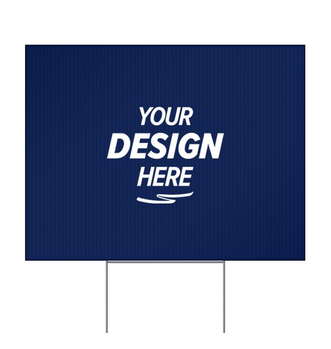 Medium Corrugated Yard Sign - Full Color - 1 Side