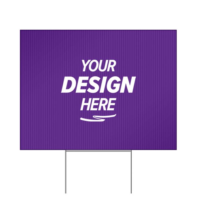 Large Corrugated Yard Sign - Full Color - 1 Side