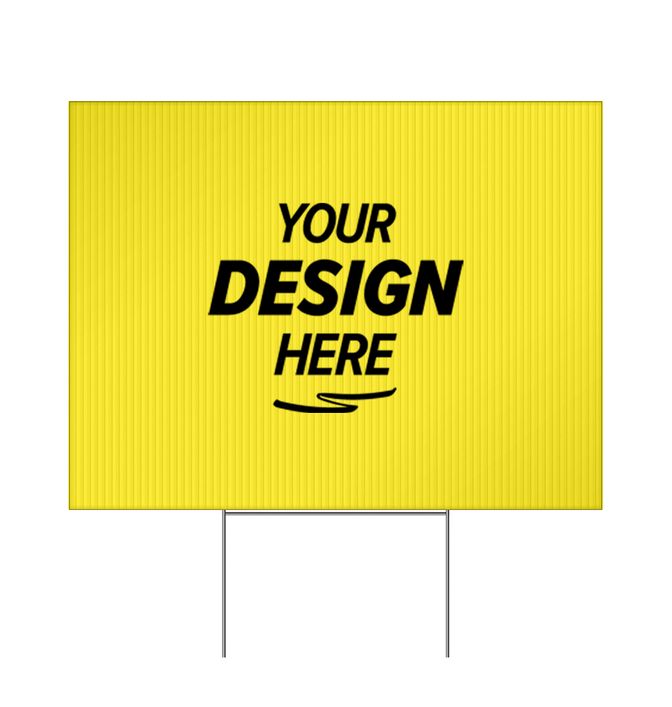 Large Corrugated Yard Sign - Full Color - 2 Sides