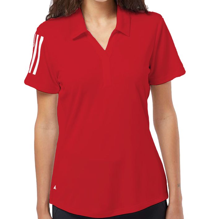 Adidas Women's Floating 3-Stripes Polo