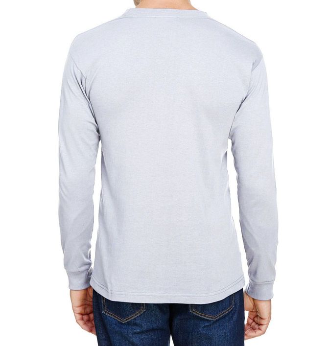 Custom Bayside Union-Made Long Sleeve Pocket Shirt | RushOrderTees®