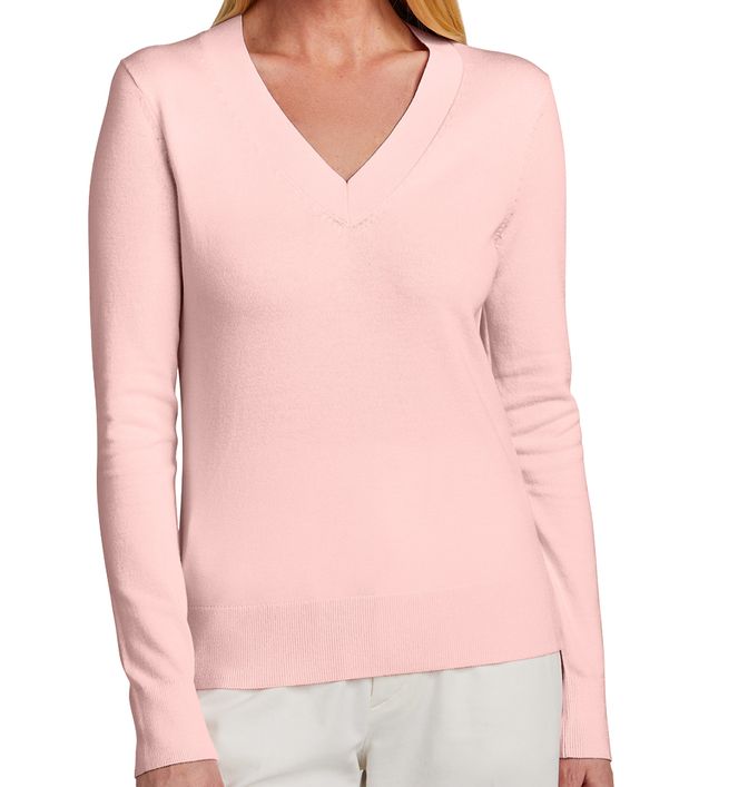 Brooks Brothers Women’s Cotton Stretch V-Neck Sweater