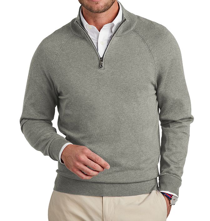 Brooks Brothers Cotton Stretch Quarter-Zip