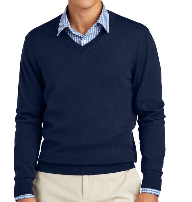 Brooks Brothers Washable Merino V-Neck Sweater