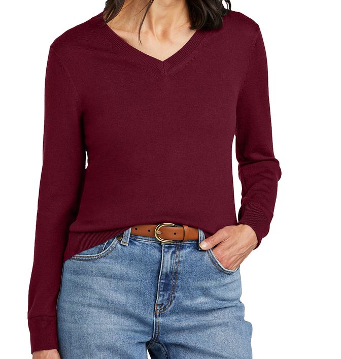 Brooks Brothers Women’s Washable Merino V-Neck Sweater