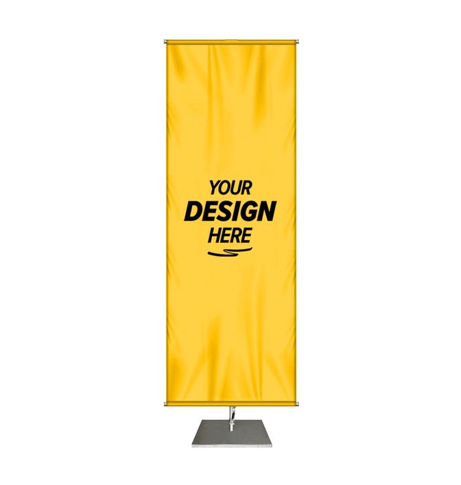 23" x 65" Banner Display Stand with Knit Polyester Banner