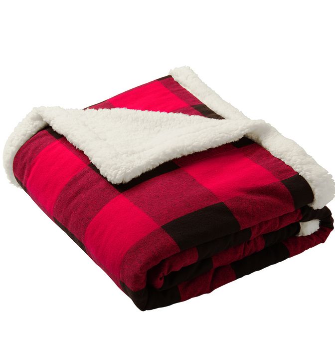 Port Authority Flannel Sherpa Blanket