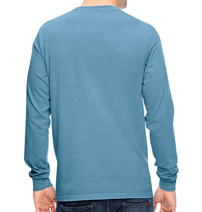 Long Sleeve Personalized Comfort Color Pocket Tee – Glittering