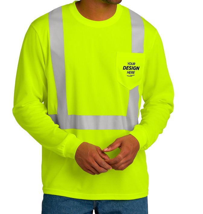 CornerStone Class 2 Mesh Long Sleeve Safety T-shirt - fr