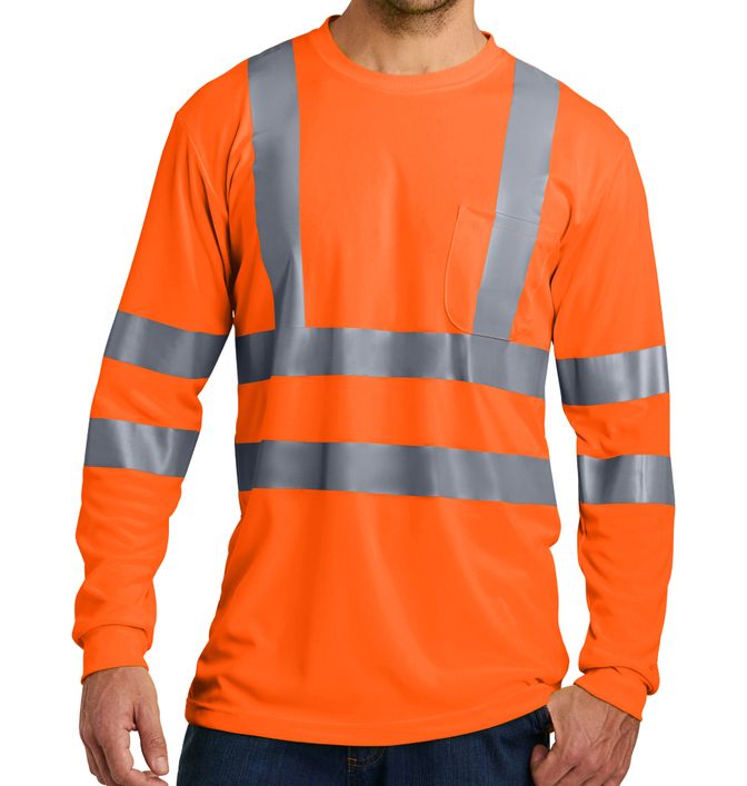 CornerStone Class 3 Long Sleeve Reflective Safety T-Shirt