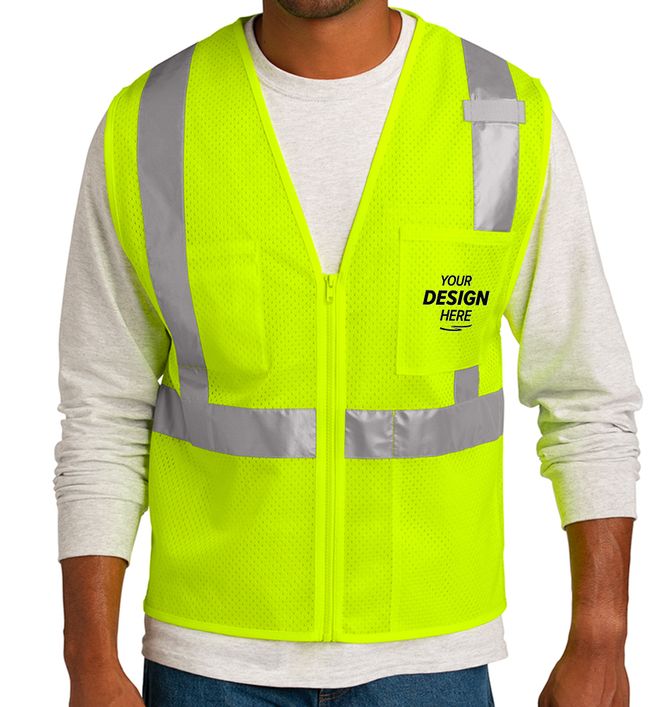 CornerStone Class 2 Mesh Zippered Safety Vest