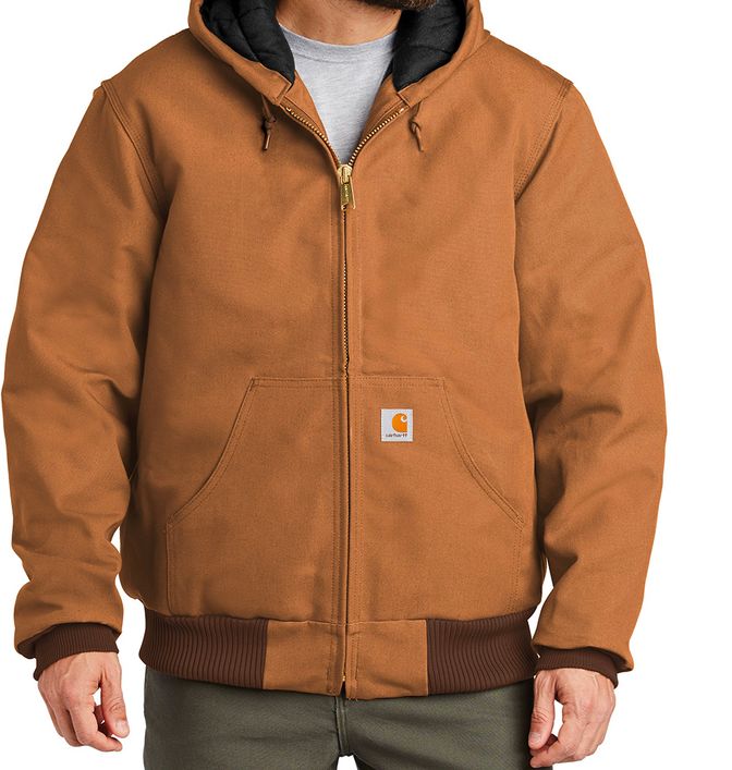 Carhartt Tall Quilted Flannel Lined Duck Active Jacket