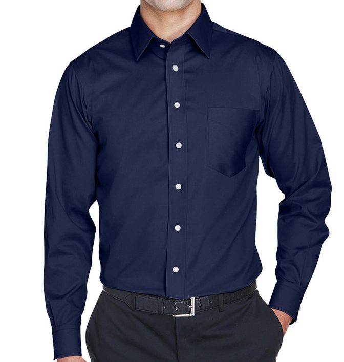Devon & Jones Crown Collection Tall Solid Stretch Twill Woven Shirt