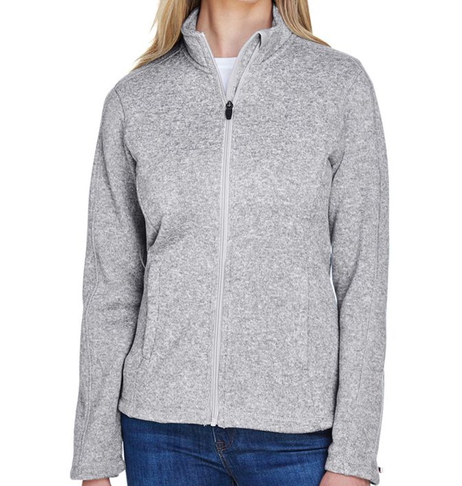 Devon & Jones Women's Bristol Zip Up Sweater Fleece Jacket