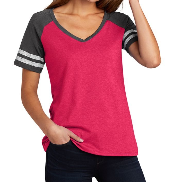 District Women’s Game V-Neck Tee