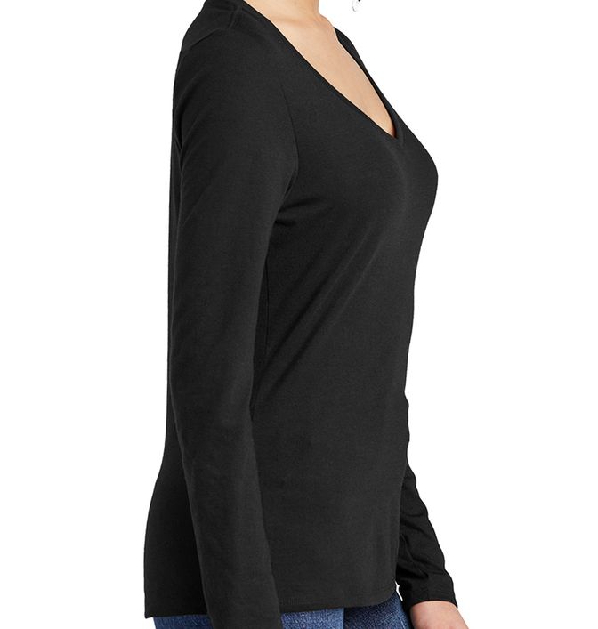 OThread & Co. Women's Long Sleeve T-Shirt V-Neck Basic Layer