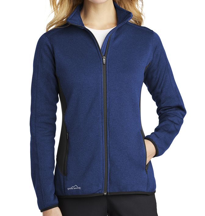Eddie Bauer Women's Full-Zip Heather Stretch Fleece Jacket