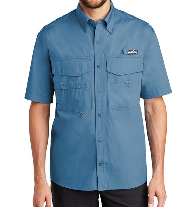 Custom Eddie Bauer Short Sleeve Fishing Shirt
