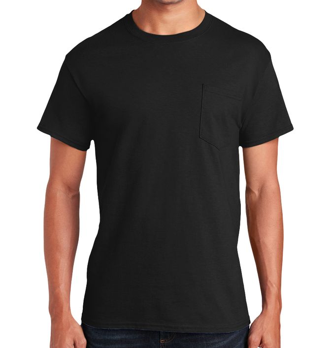 Gildan T-shirt Uomo Ultra Cotton – Doppio Ago, Prelavata, Senza Cuciture – Blu Marino, XX-Large