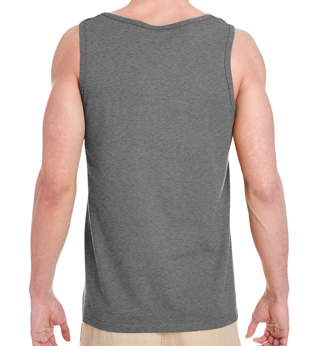 Tie Dye Eevee Face Custom Men's Curved Hem Long Tank Top - The Waypro