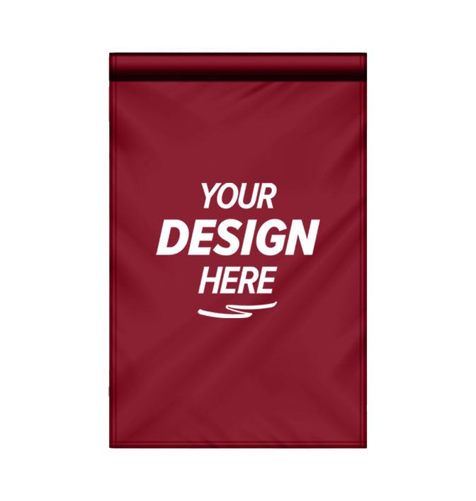 14" x 20" Single Reverse Golf Flag with Tube