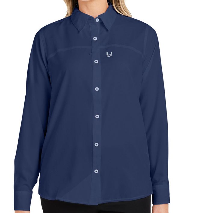 HUK Ladies' Tide Point Long Sleeve Shirt