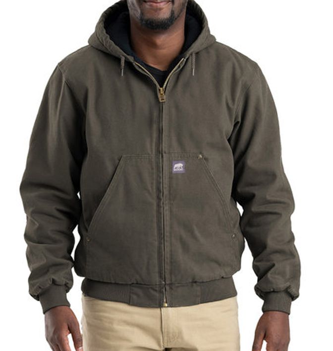 Berne Highland Washed Cotton Duck Hooded Jacket