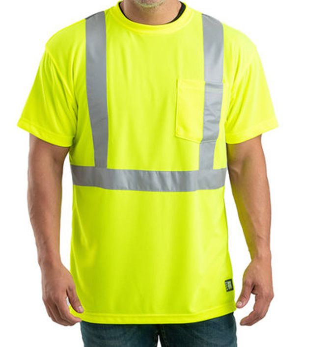 Berne Hi-Vis Class 2 Performance Pocket T-Shirt