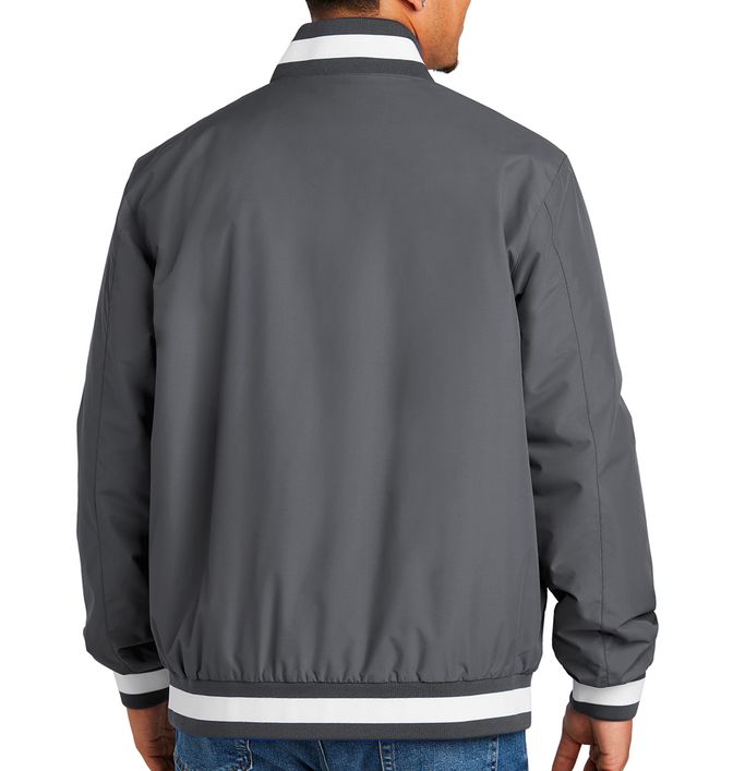Sport-Tek Insulated Varsity Jacket - bk