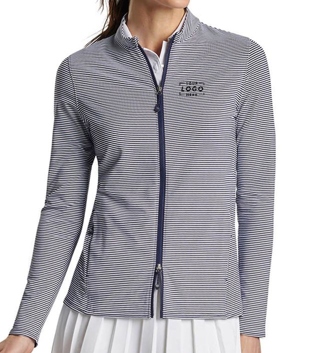 Peter Millar Women's Vista Stripe Katy Full-Zip Layer