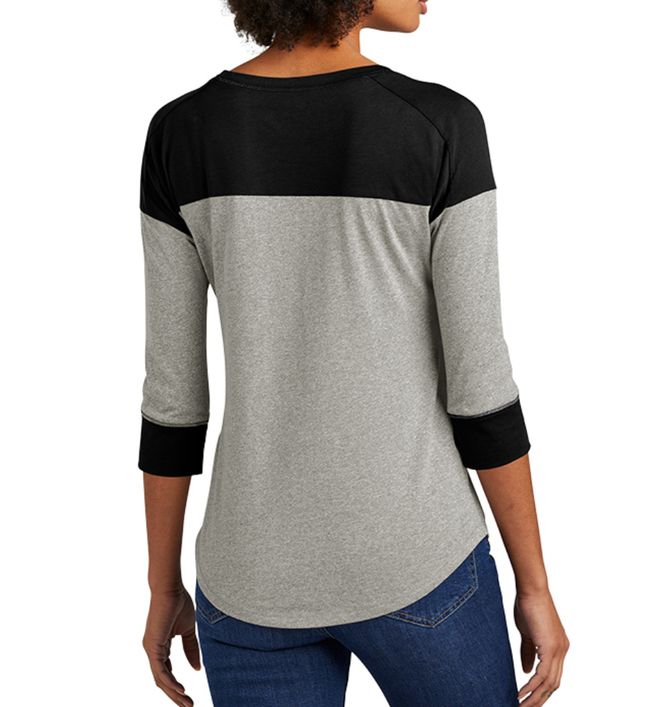 Custom New Era® Ladies Heritage Blend 3/4 Sleeve Baseball Raglan T-Shirt