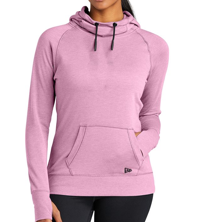 Custom New Era Ladies Tri-Blend Fleece Pullover Hoodie