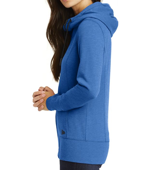 New Era Ladies Tri-Blend Cowl Neck Fleece Full-Zip Hoodie (RCL4084)