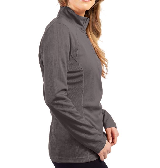 Clique by Cutter & Buck Ice Pique Women's Half-Zip Tech Pullover - sd