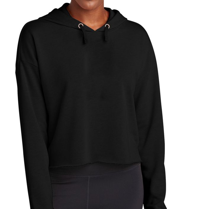 Sport-Tek Women's PosiCharge Tri-Blend Wicking Fleece Crop Hoodie