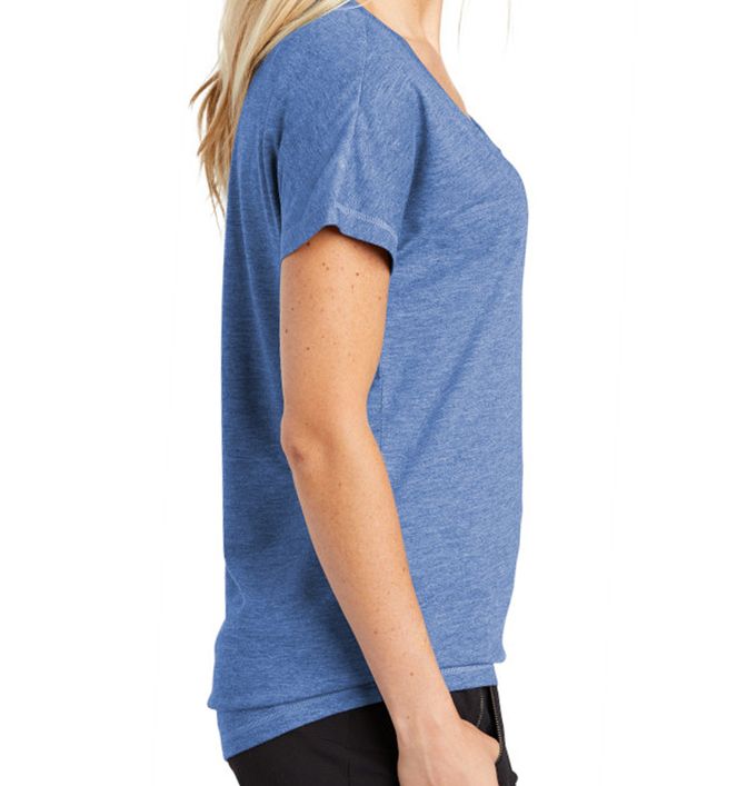 Sport-Tek ® Ladies PosiCharge ® Tri-Blend Wicking Dolman Tee. 