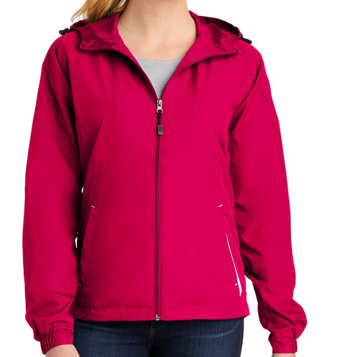 Sport-Tek Women's Colorblock Hooded Raglan Jacket