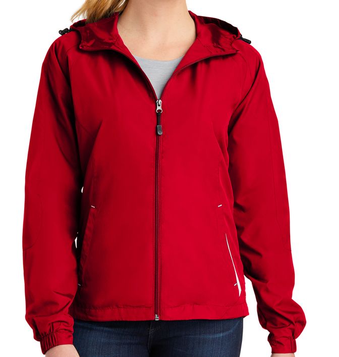 Sport-Tek Women's Colorblock Hooded Raglan Jacket