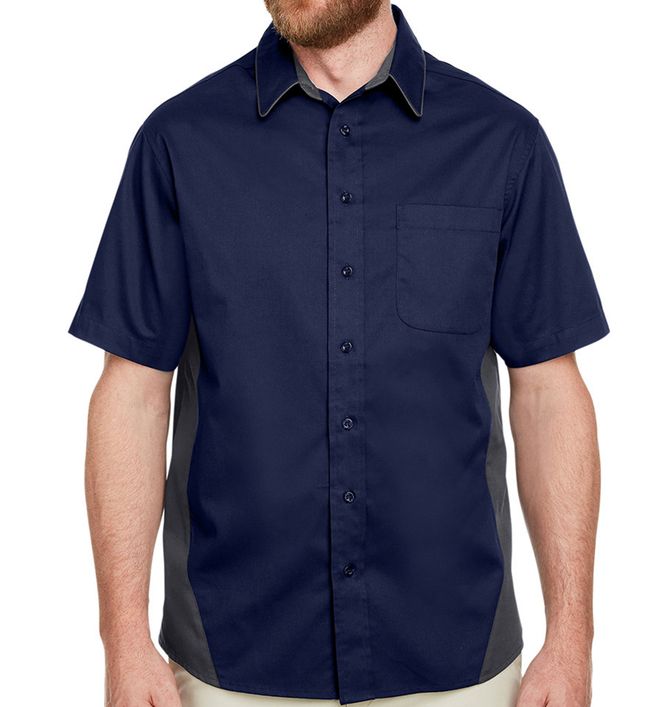 Harriton Flash Colorblock Short Sleeve Shirt