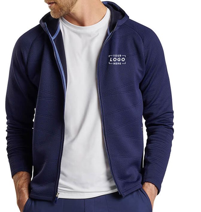 Peter Millar Men's Orion Performance Quilted Hoodie