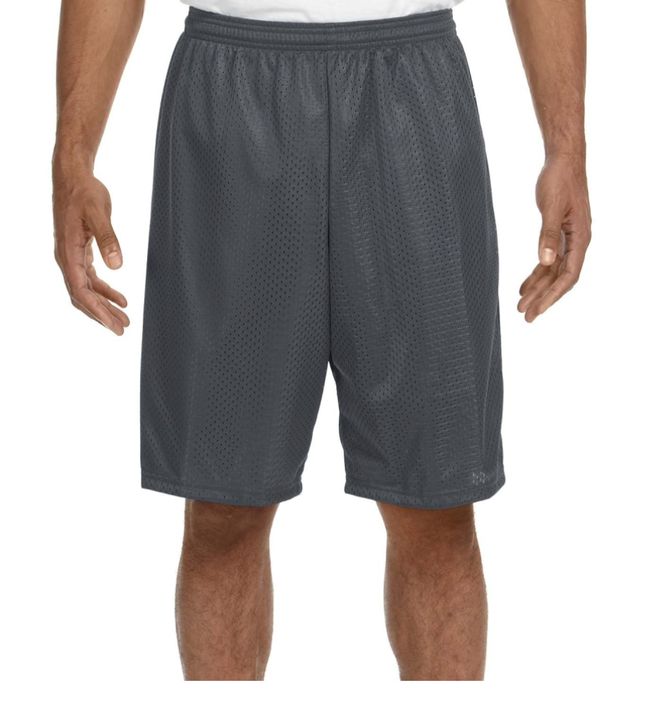 Pantaloncini Uomo A4 N5384 - 7" Flat Back Traspiranti Con Tasche - Nero