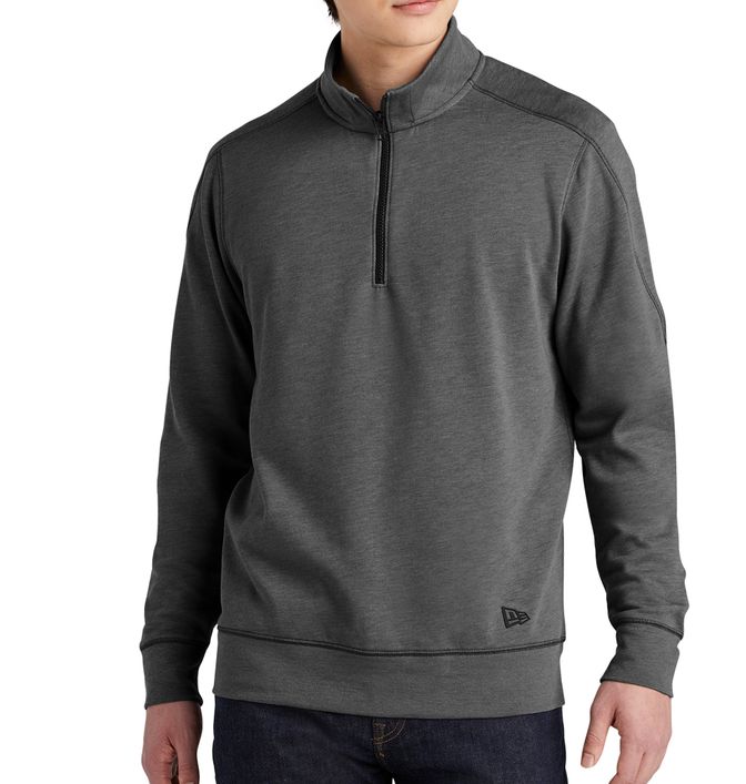 New Era Tri-Blend Fleece Quarter-Zip Pullover