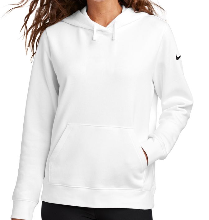 Nike Women's Club Fleece Sleeve Swoosh Pullover Hoodie