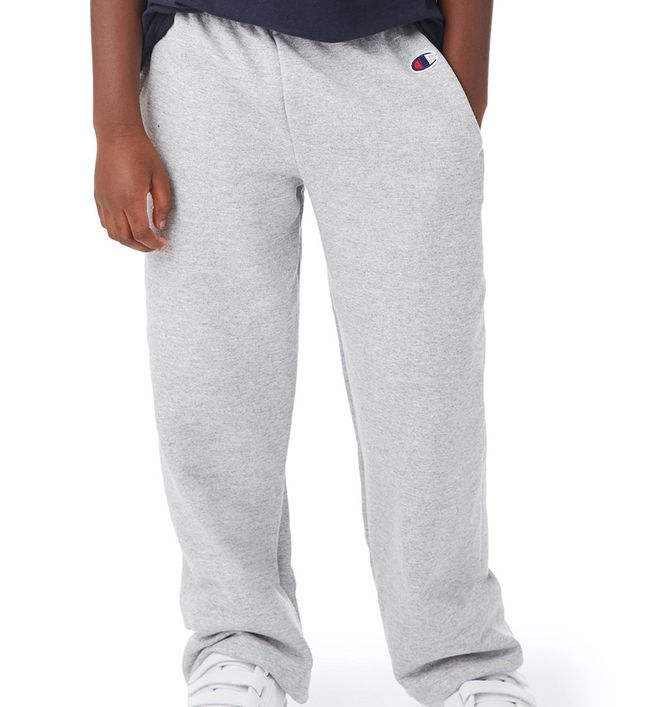Champion Double Dry Eco® Kids' Open-Bottom Sweatpants