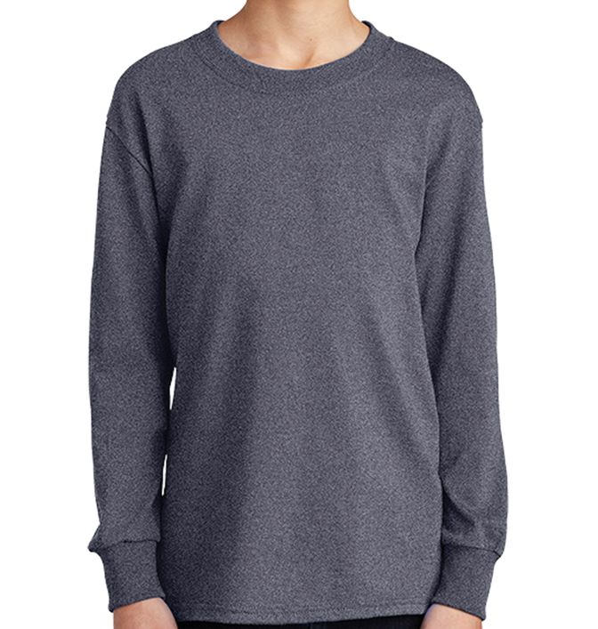 Port & Company Youth Long Sleeve Core Cotton Tee