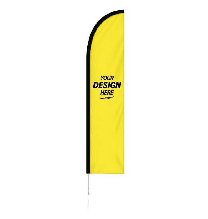 10' Single Reverse Portable Half Drop Banner w/ Hardware Set