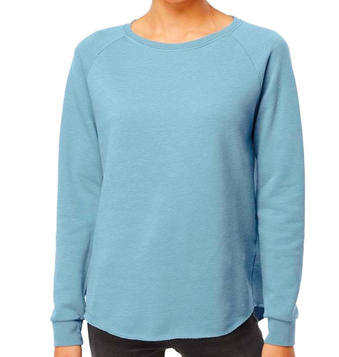 Independent Trading Co. Women's Wave Wash Crewneck Sweatshirt 