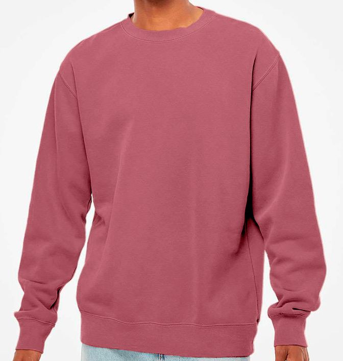 Independent Trading Co. Midweight Pigment-Dyed Crewneck Sweatshirt