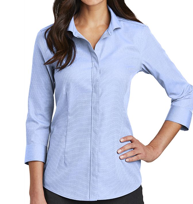 Red House Women's Quarter-Sleeve Nailhead Non-Iron Shirt